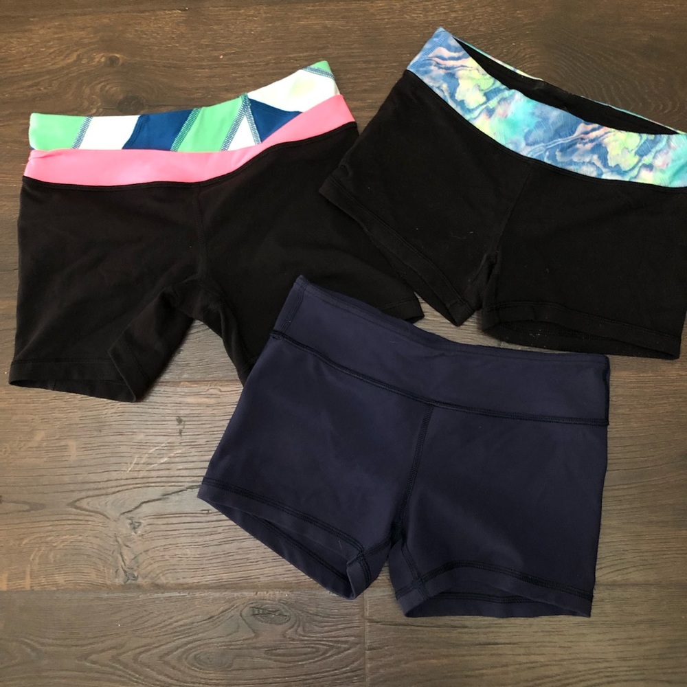 Ivivva (Lululemon for kids) booty shirts, size 12 girls. 3 pairs